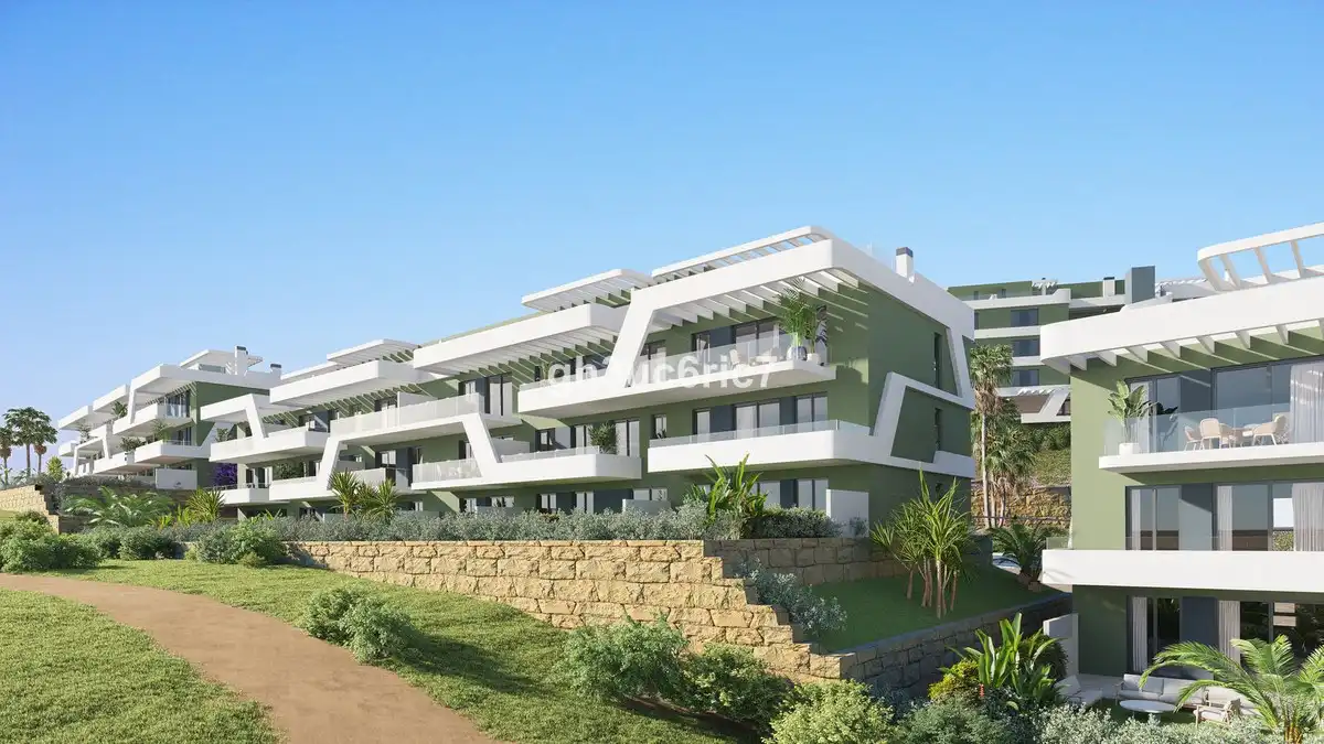 Außenansicht von Wohnungen zum Verkauf in Mijas mit Klimaanlage, Terrasse und Abstellraum