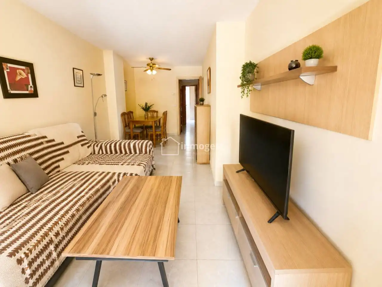 Living room of Flat for sale in Salt  with Heating, Terrace and Storage room