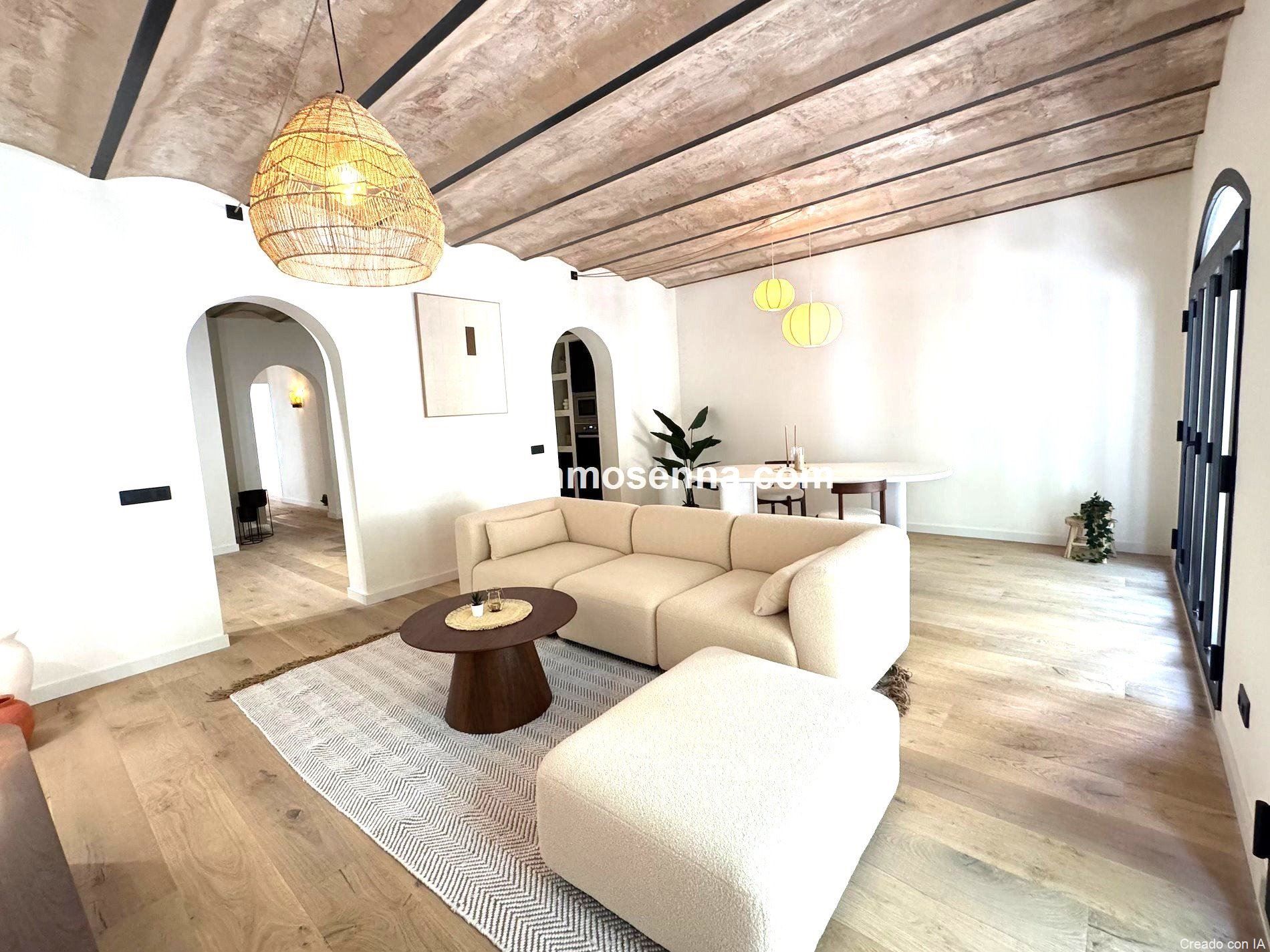 Living room of Flat for sale in  Palma de Mallorca  with Air Conditioner, Heating and Parquet flooring