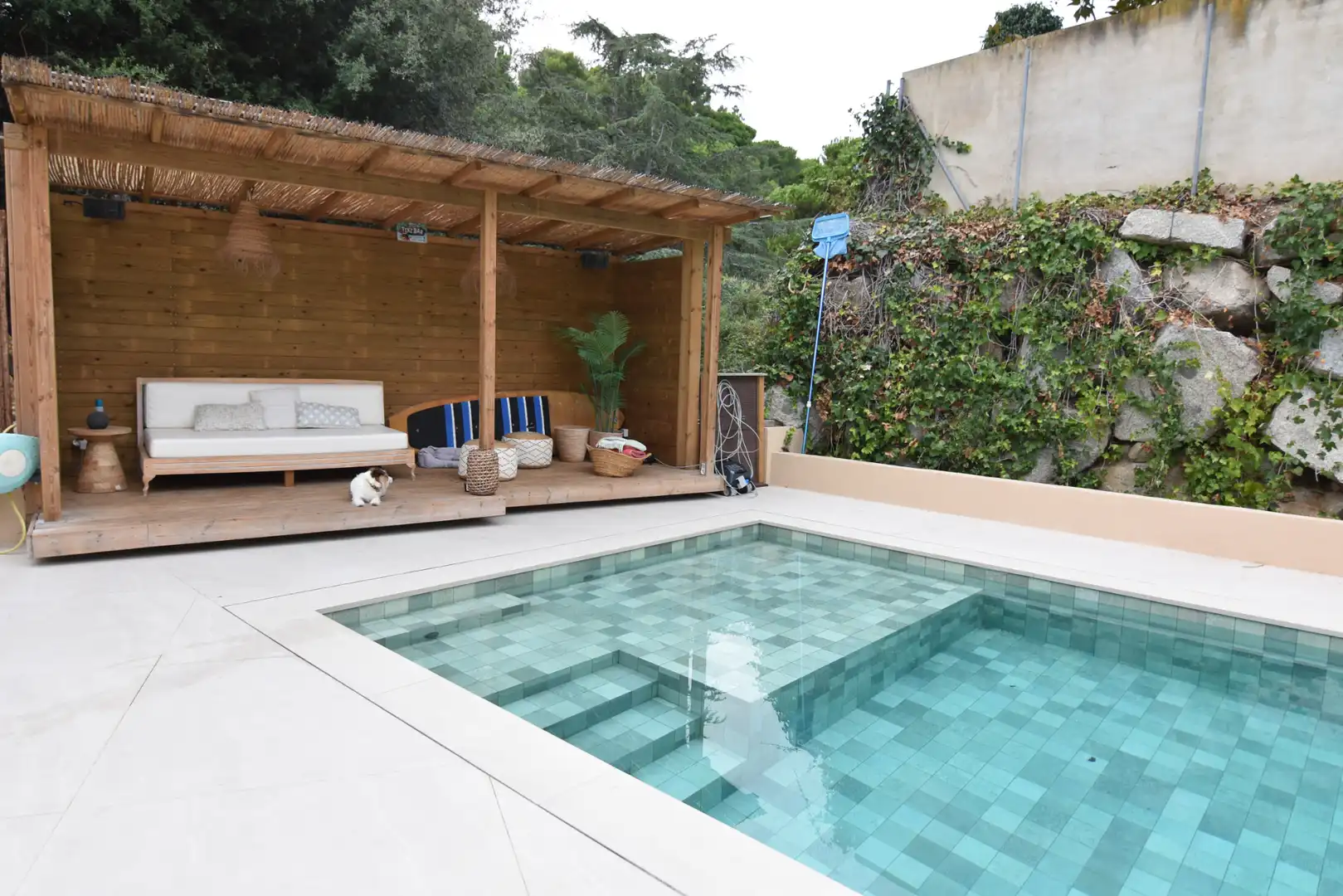 Piscina de Casa adosada en venda en Sant Vicenç de Montalt amb Calefacció, Jardí privat i Parquet