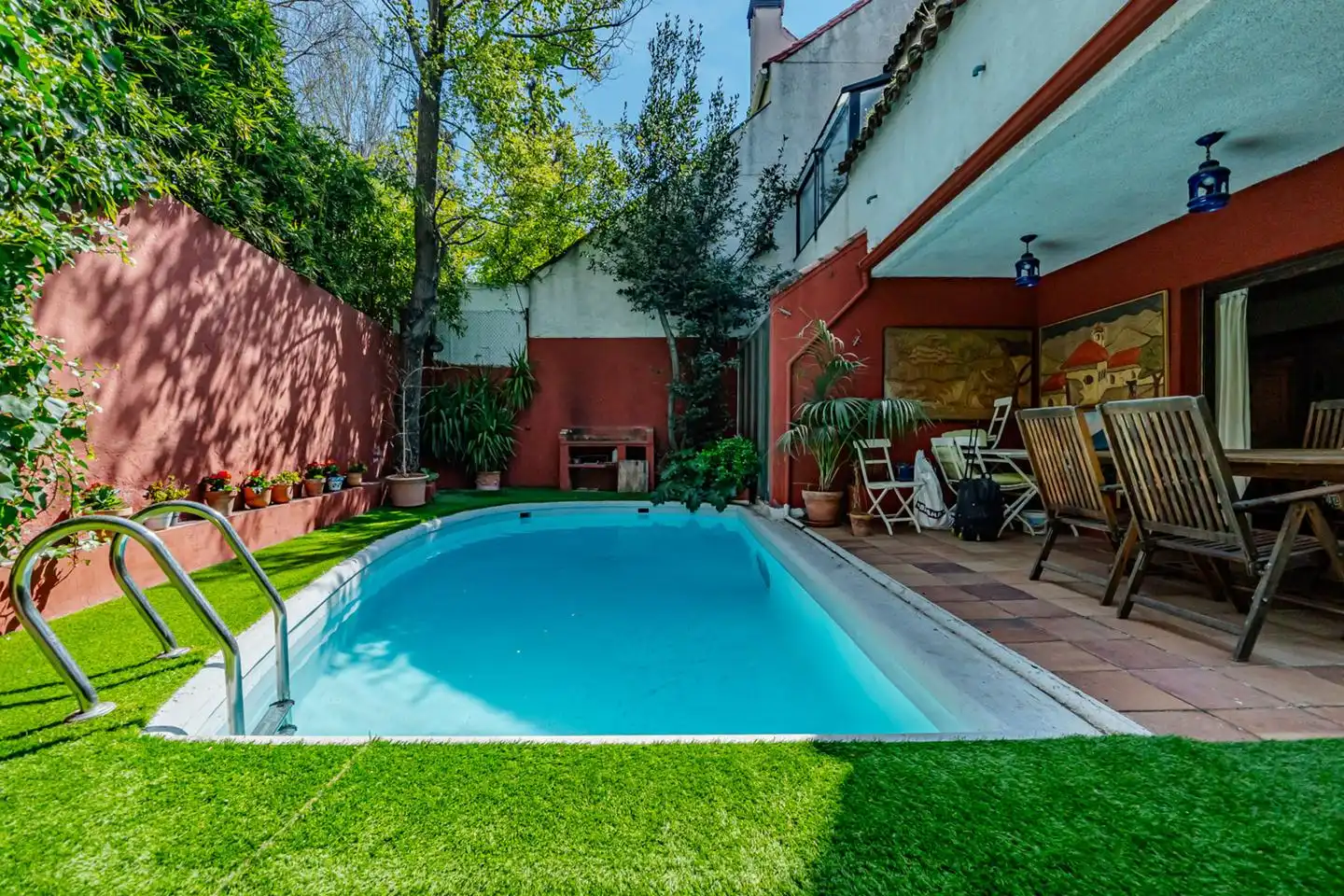 Piscina de Casa adosada en venta en Madrid con Calefacción, Jardín privado y Piscina