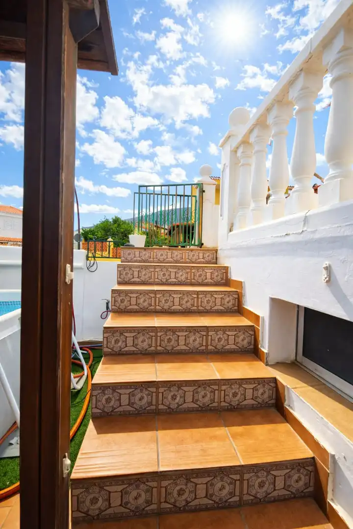 Jardí de Casa adosada en venda en Candelaria amb Aire condicionat, Terrassa i Forn