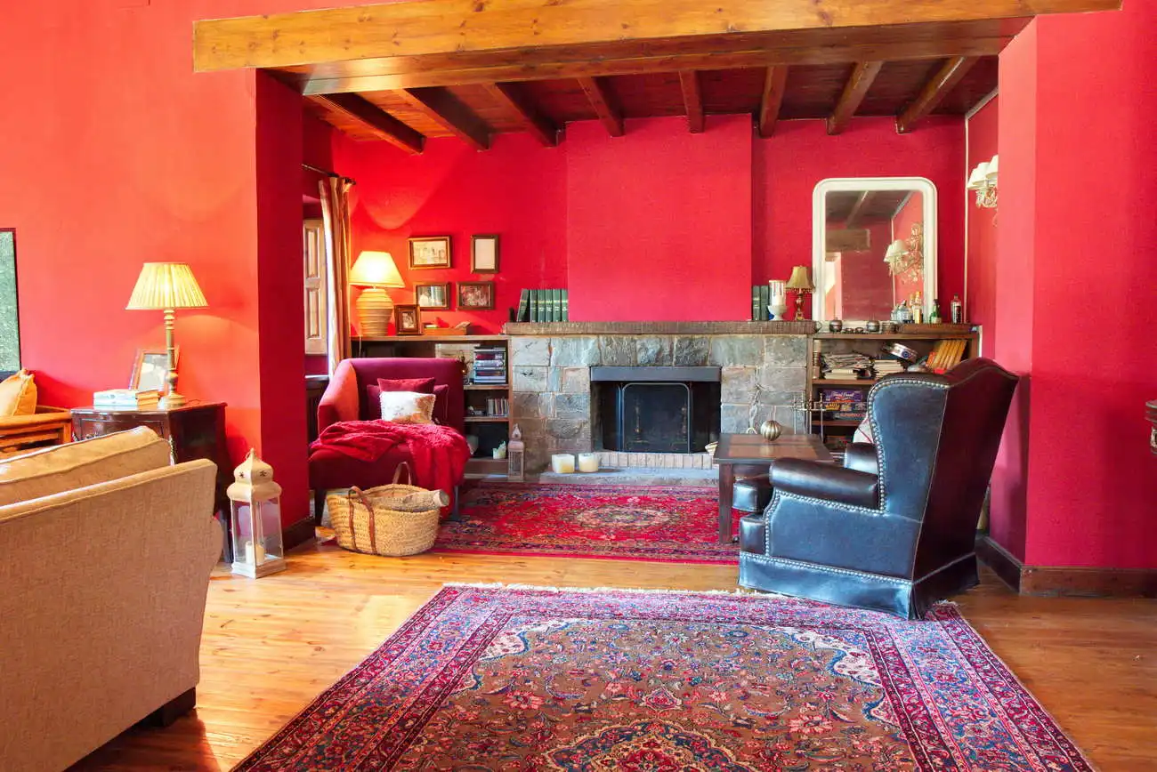 Sala de estar de Casa o chalet en venta en Camprodon con Calefacción, Jardín privado y Parquet