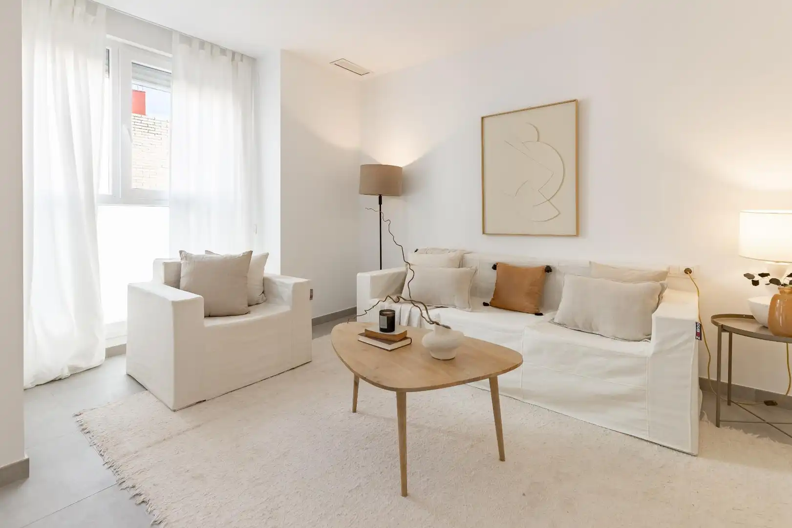 Sala de estar de Ático en venta en Manises con Aire acondicionado, Terraza y Piscina comunitaria