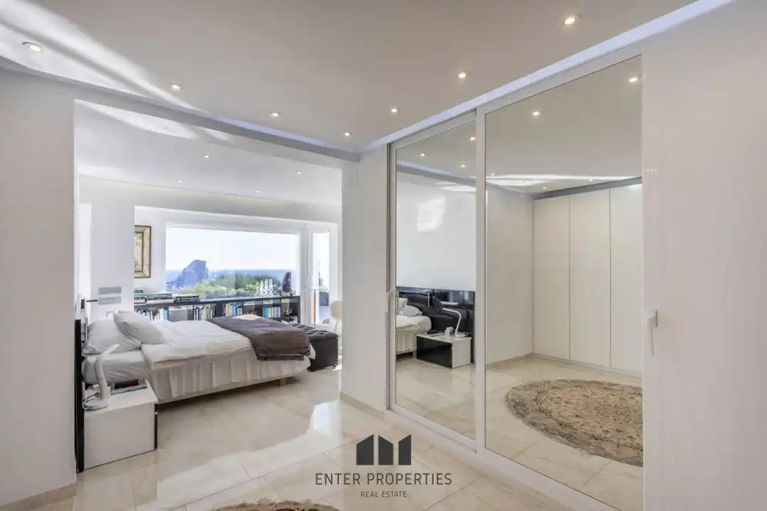 Bedroom of Flat for rent in Calpe / Calp  with Air Conditioner, Heating and Terrace