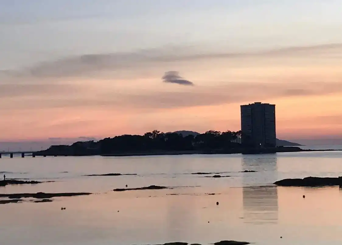 Vista exterior de Piso en venta en Vigo  con Calefacción, Jardín privado y Amueblado