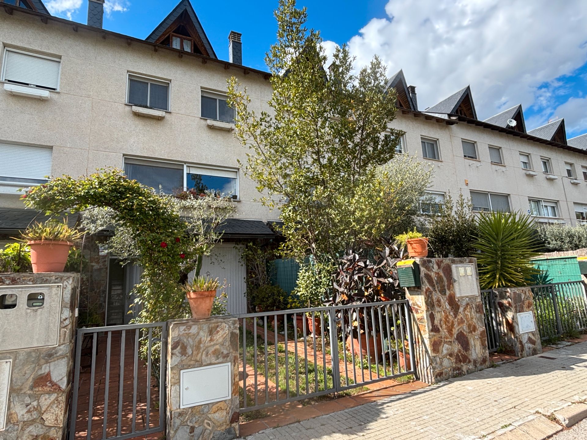 Exterior view of Single-family semi-detached for sale in Viladecavalls  with Heating, Private garden and Terrace