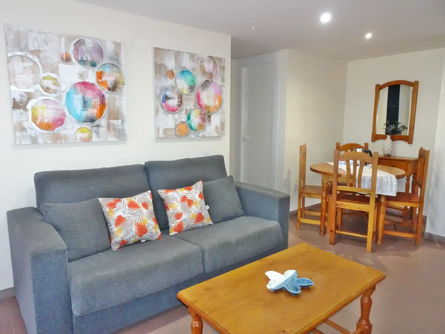Sala de estar de Apartamento de alquiler en Gandia con Terraza, Amueblado y Horno