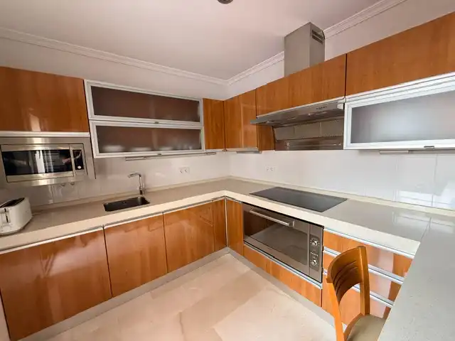 Kitchen of Detached homes for rent in Chiclana de la Frontera  with Air Conditioner, Furnished and Oven