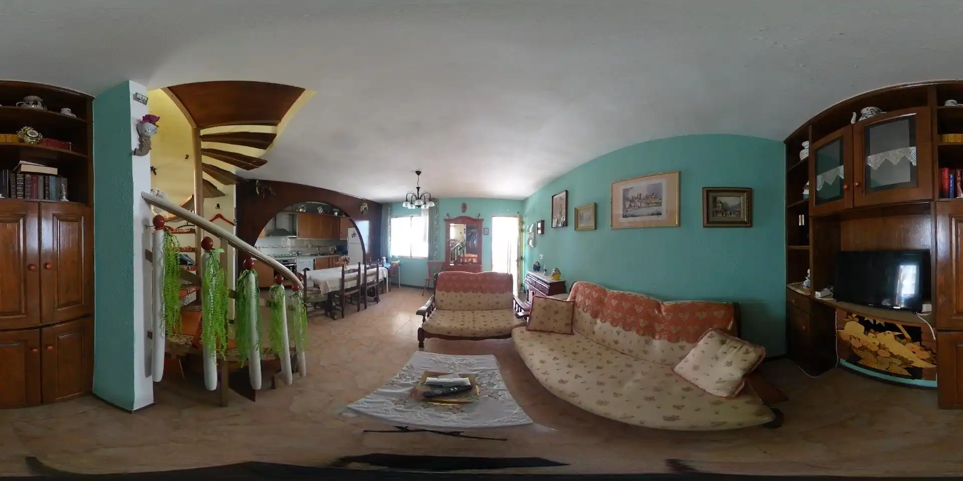 Wohnzimmer von Einfamilien-Reihenhaus zum Verkauf in Peñíscola / Peníscola mit Terrasse, Möbliert und Balkon