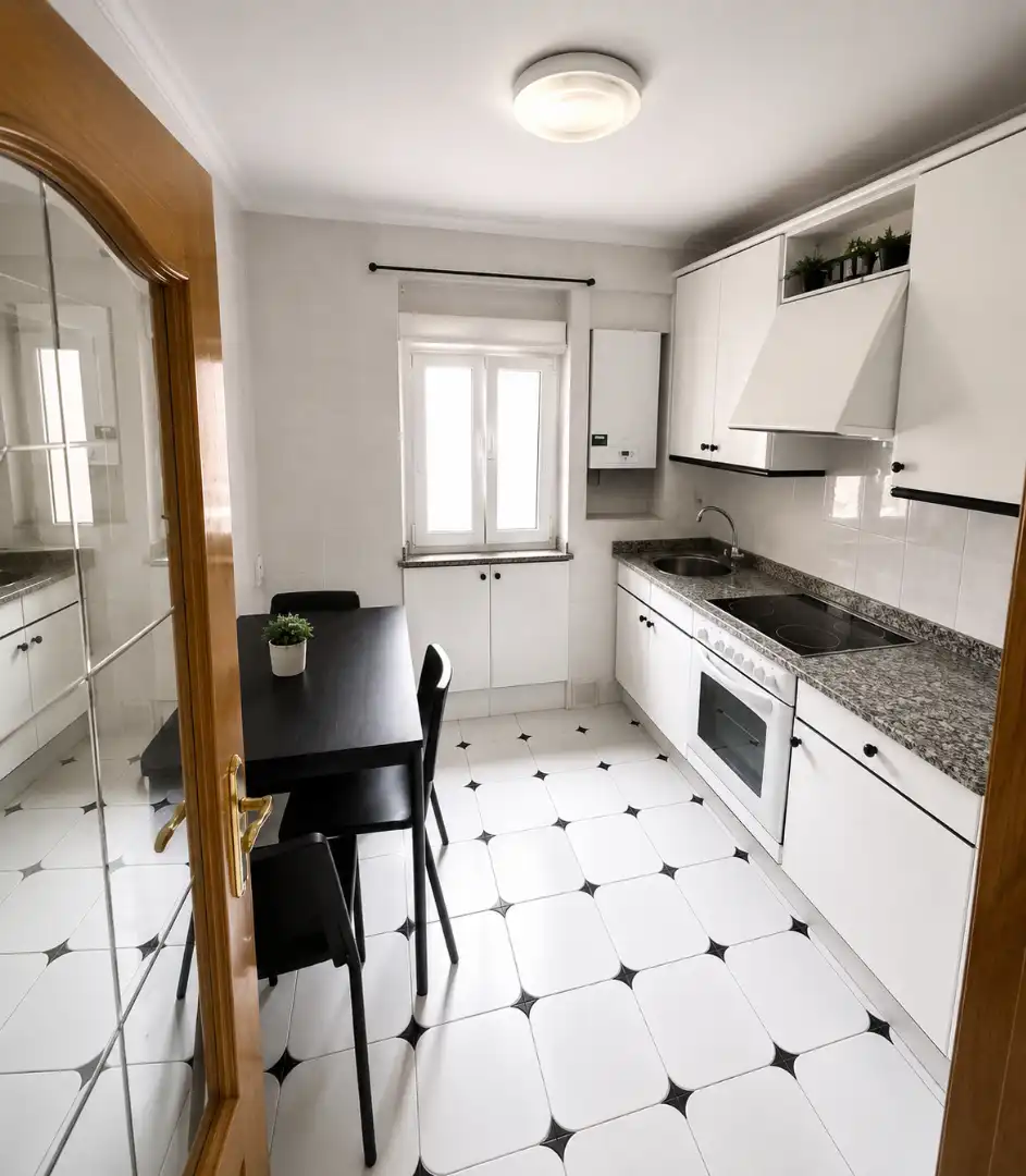 Cocina de Piso de alquiler en Santander con Calefacción, Amueblado y Horno