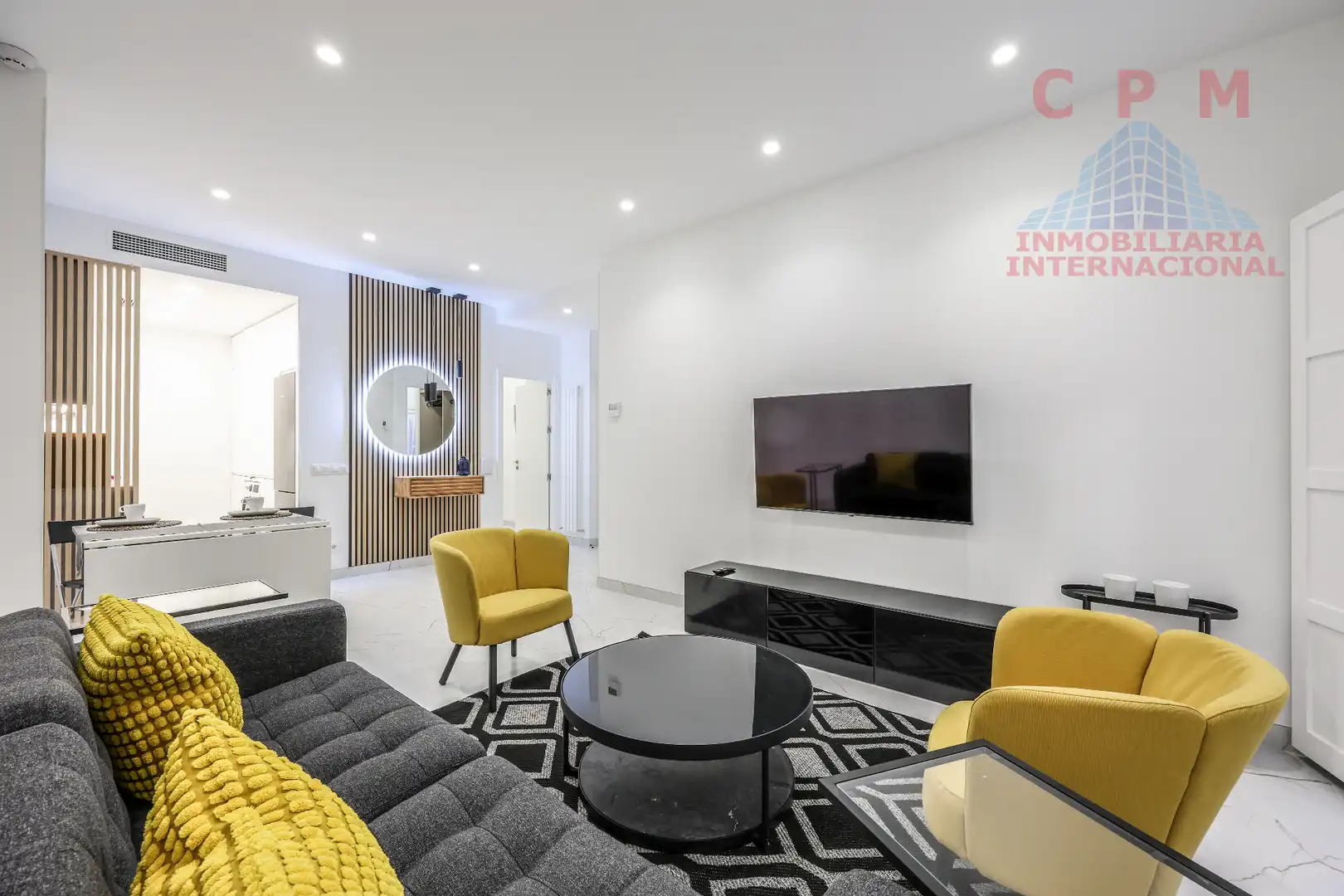 Sala de estar de Piso de alquiler en Madrid con Aire acondicionado, Calefacción y Parquet