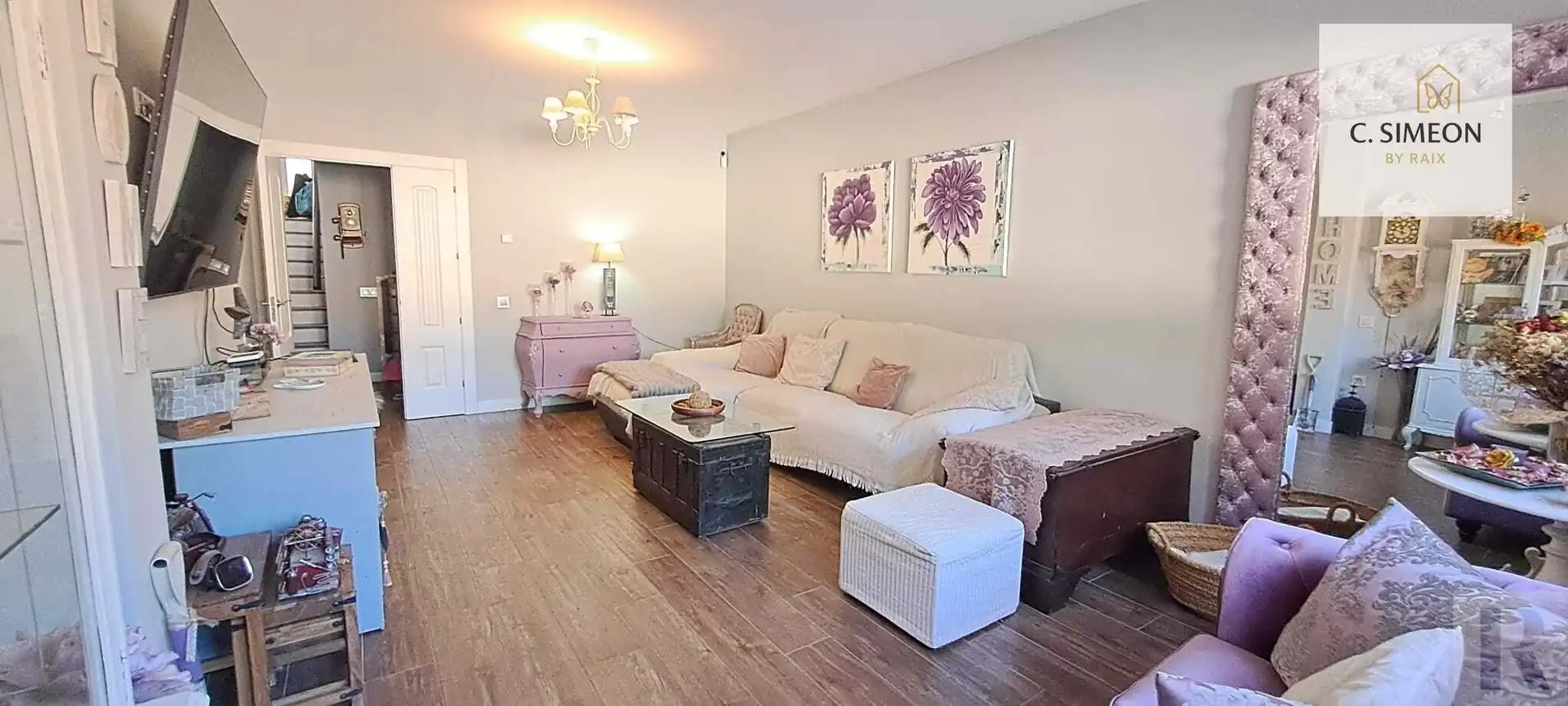 Sala d'estar de Casa adosada en venda en Villarejo de Salvanés amb Aire condicionat, Calefacció i Terrassa