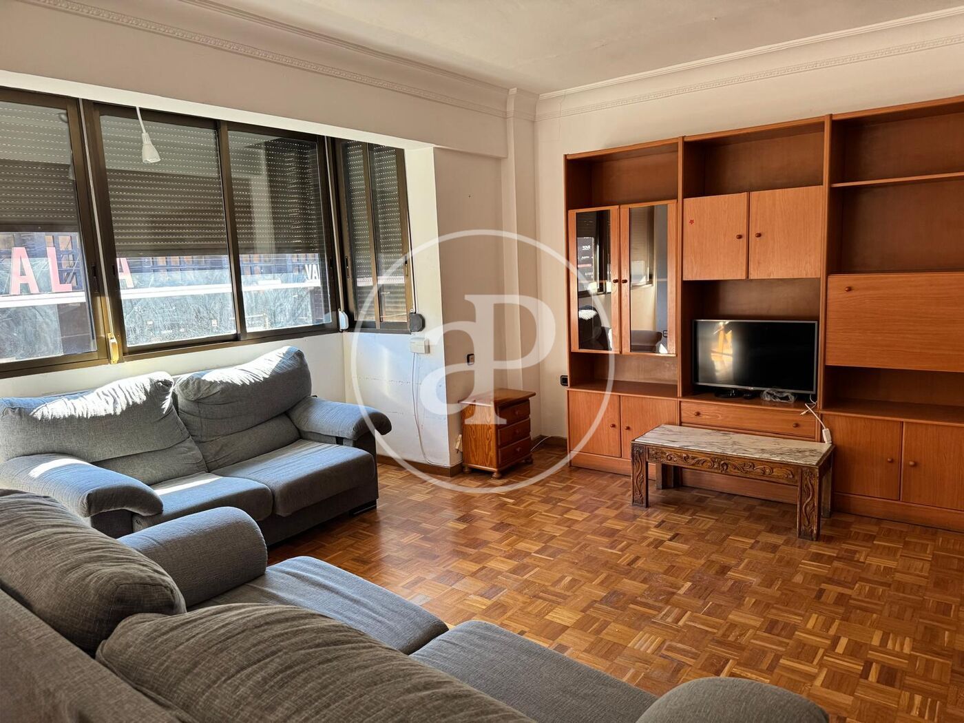 Sala de estar de Piso de alquiler en  Valencia Capital con Calefacción, Amueblado y Balcón