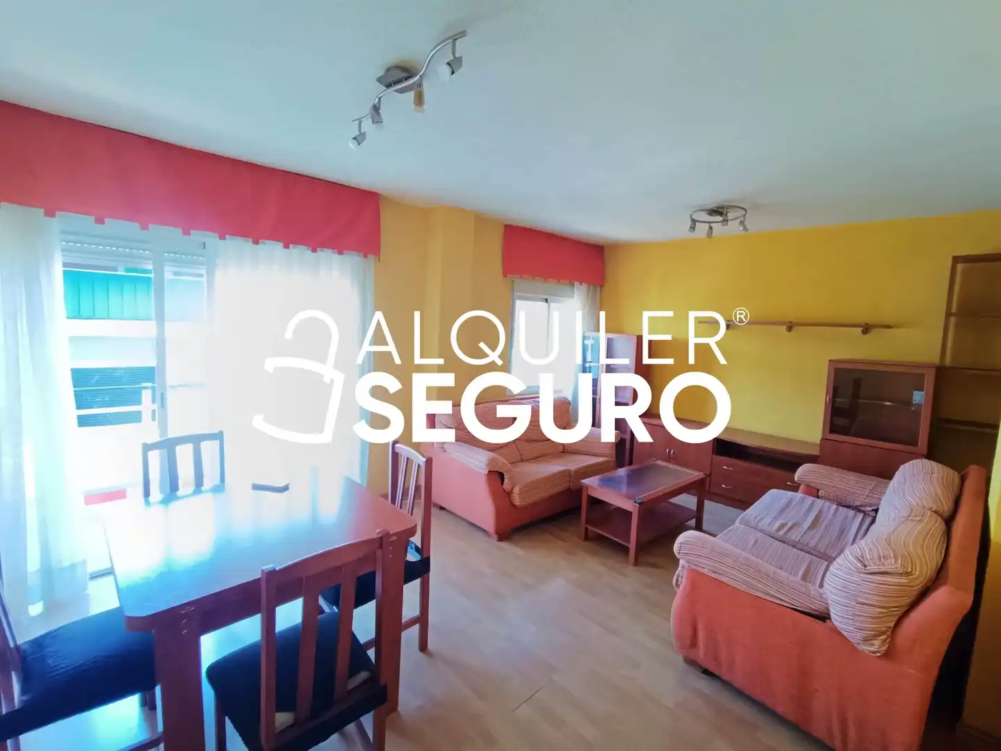 Sala d'estar de Pis de lloguer en Getafe amb Aire condicionat, Calefacció i Moblat