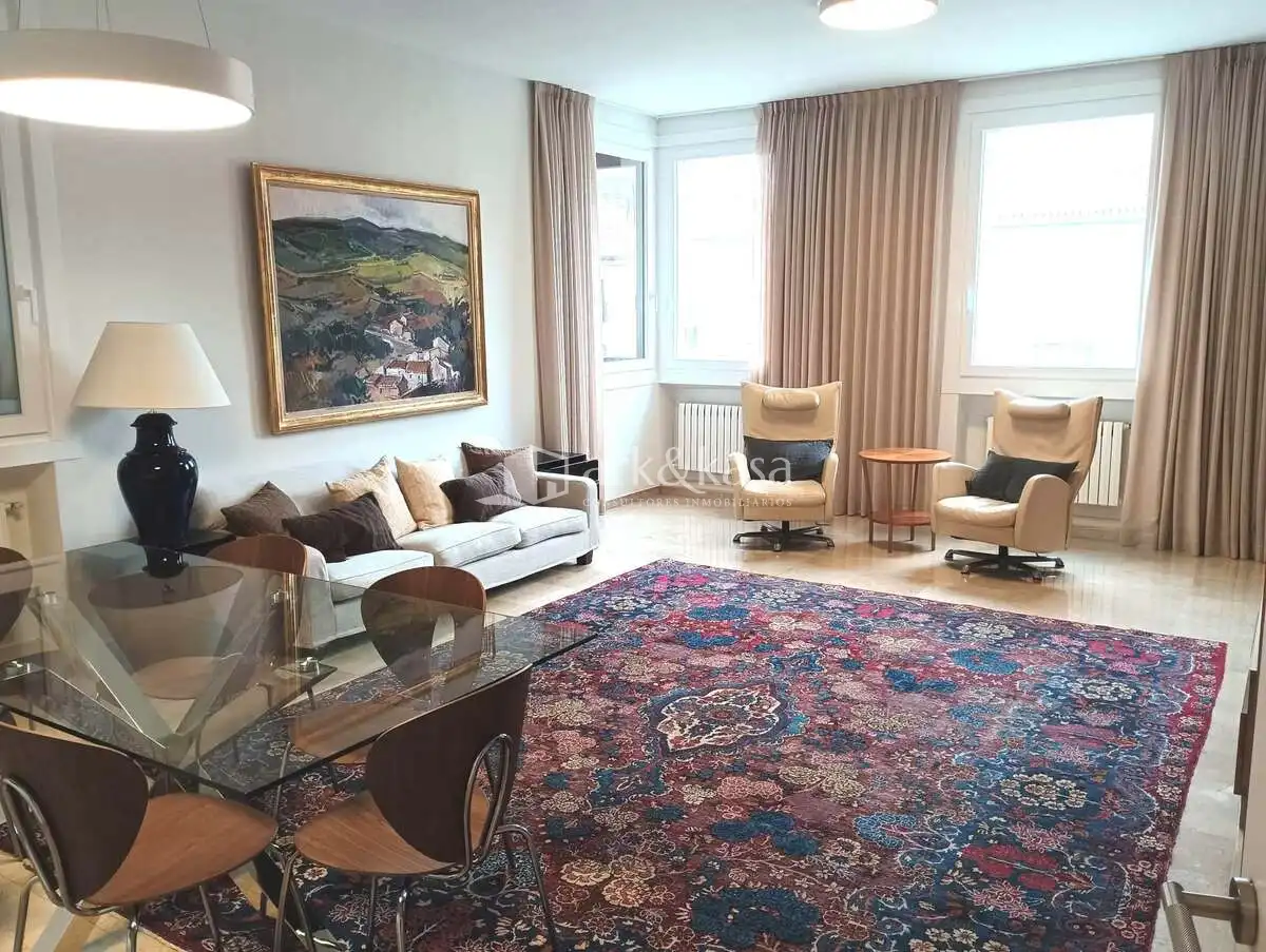 Wohnzimmer von Wohnung zur Miete in Valencia mit Klimaanlage, Heizung und Möbliert