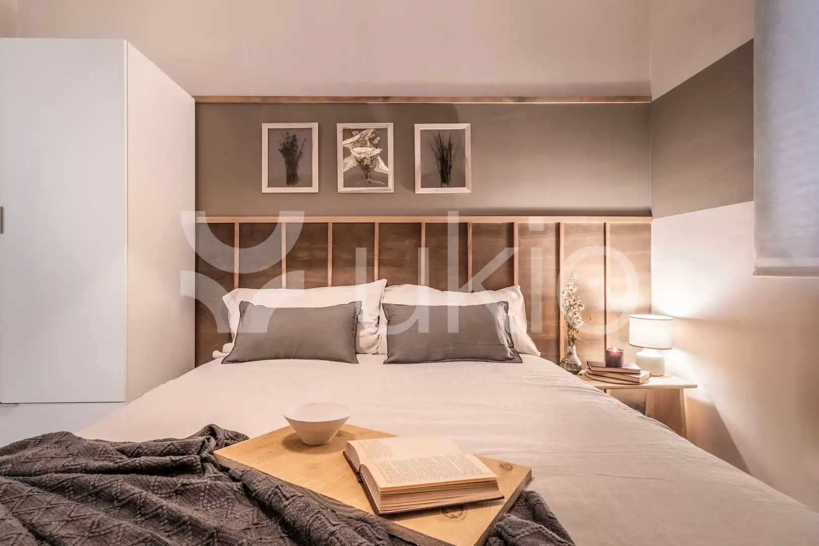 Schlafzimmer von Wohnungen zur Miete in Madrid mit Klimaanlage, Ofen und Waschmaschine