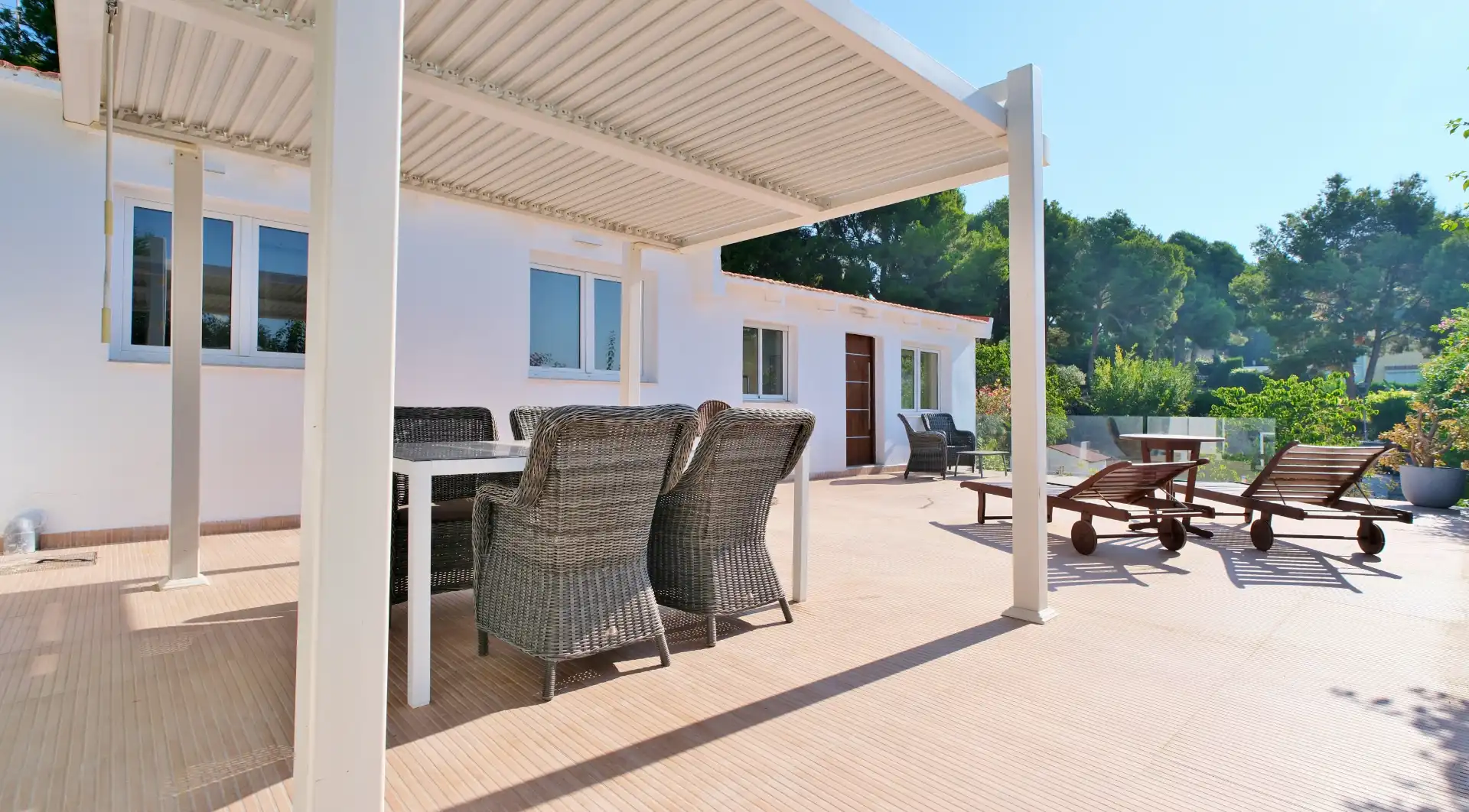 Terrace of Houses for rent in Sagunto / Sagunt  with Air Conditioner, Heating and Private garden
