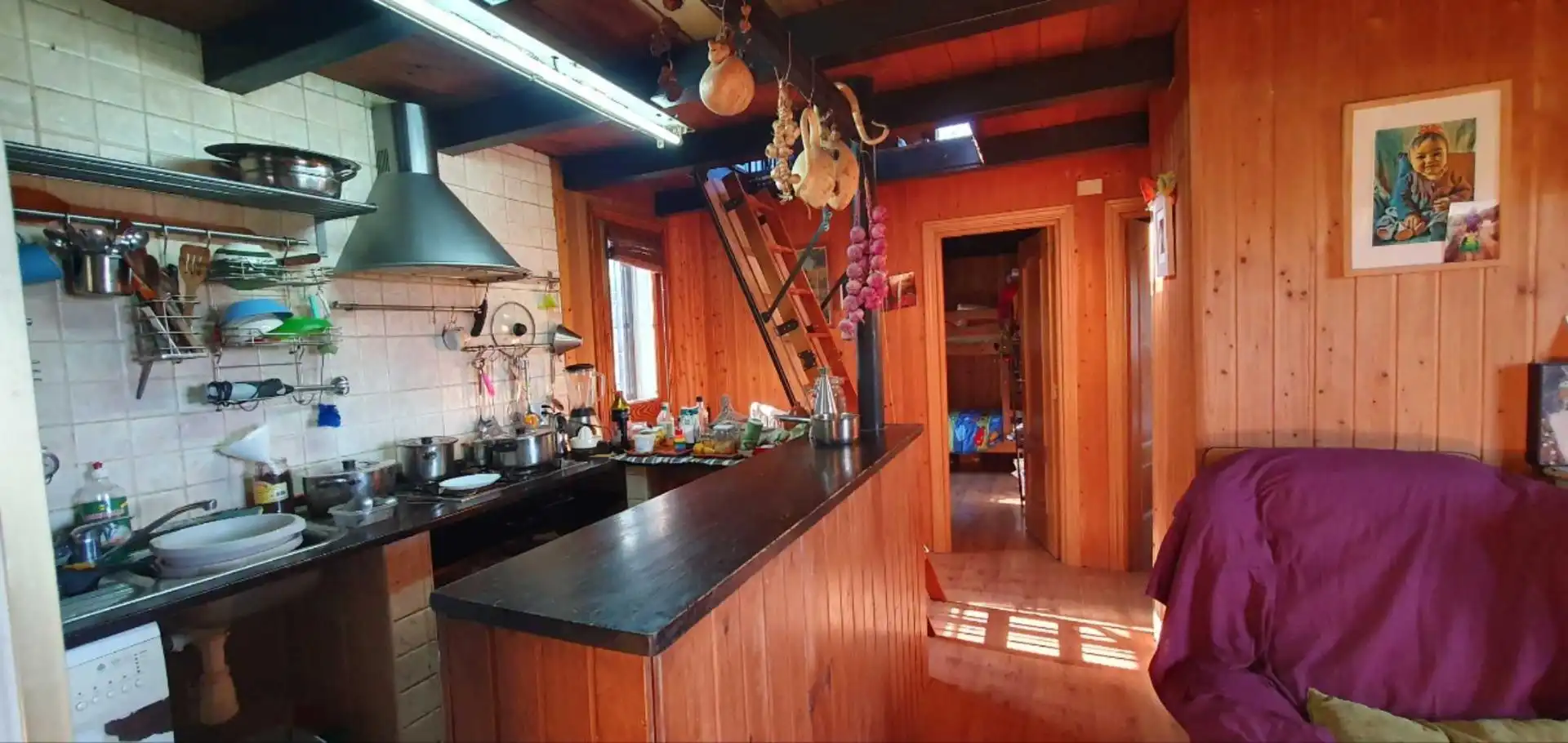Cuina de Finca rústica en venda en El Burgo amb Calefacció, Jardí privat i Traster