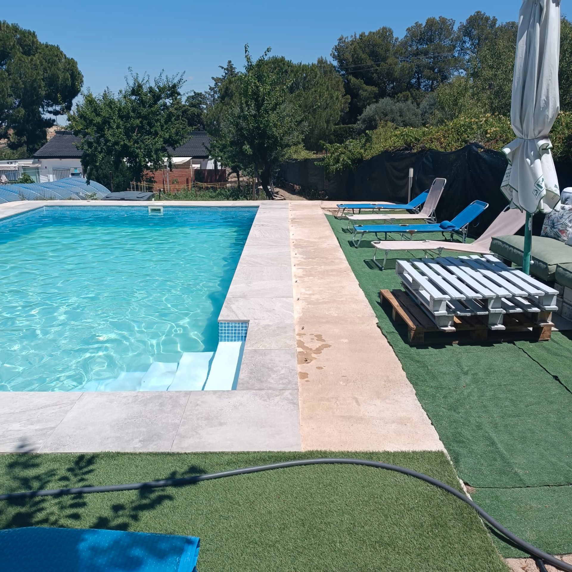 Swimming pool of House or chalet for sale in Albarreal de Tajo  with Air Conditioner, Heating and Private garden