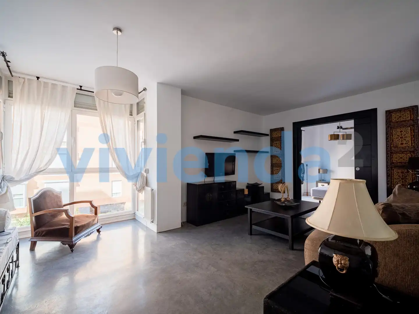 Sala de estar de Piso en venta en  Madrid Capital con Aire acondicionado, Calefacción y Trastero