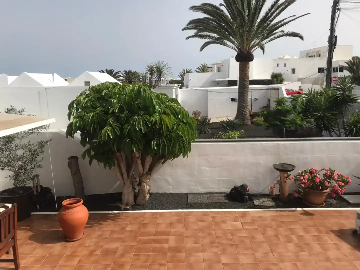 Terrassa de Casa o xalet de lloguer en San Bartolomé amb Jardí privat i Moblat