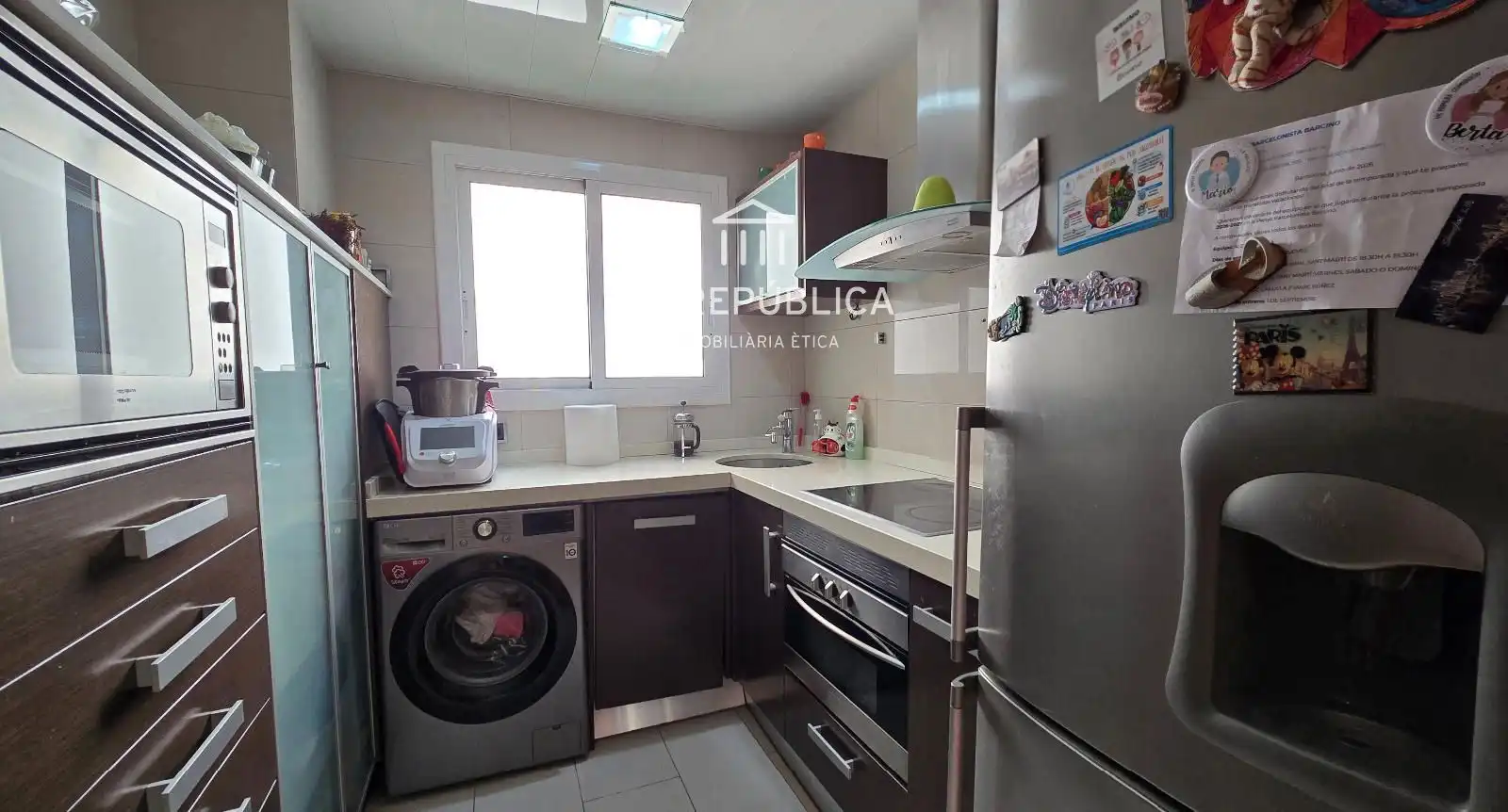 Kitchen of Flat for sale in Barcelona  with Air Conditioner
