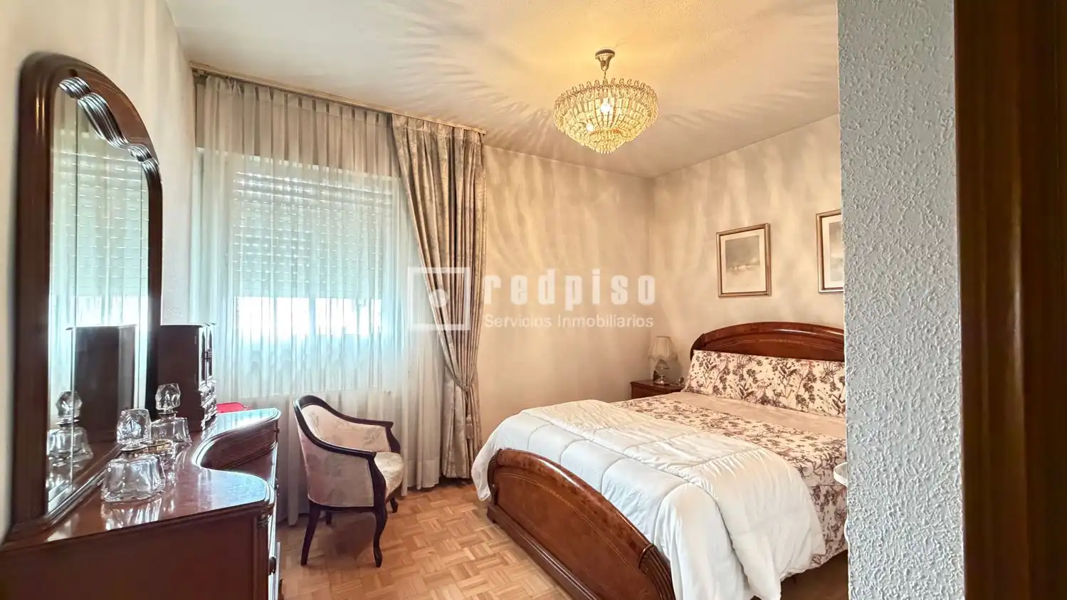 Bedroom of Flat for sale in Leganés  with Heating, Parquet flooring and Terrace