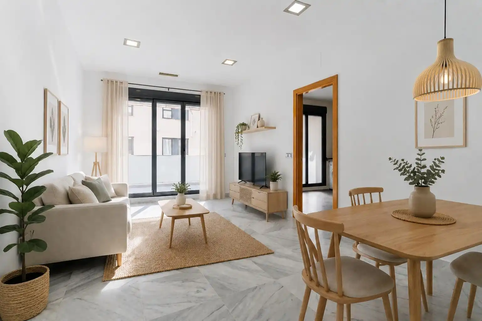 Living room of Flat for sale in Jerez de la Frontera  with Air Conditioner, Heating and Terrace