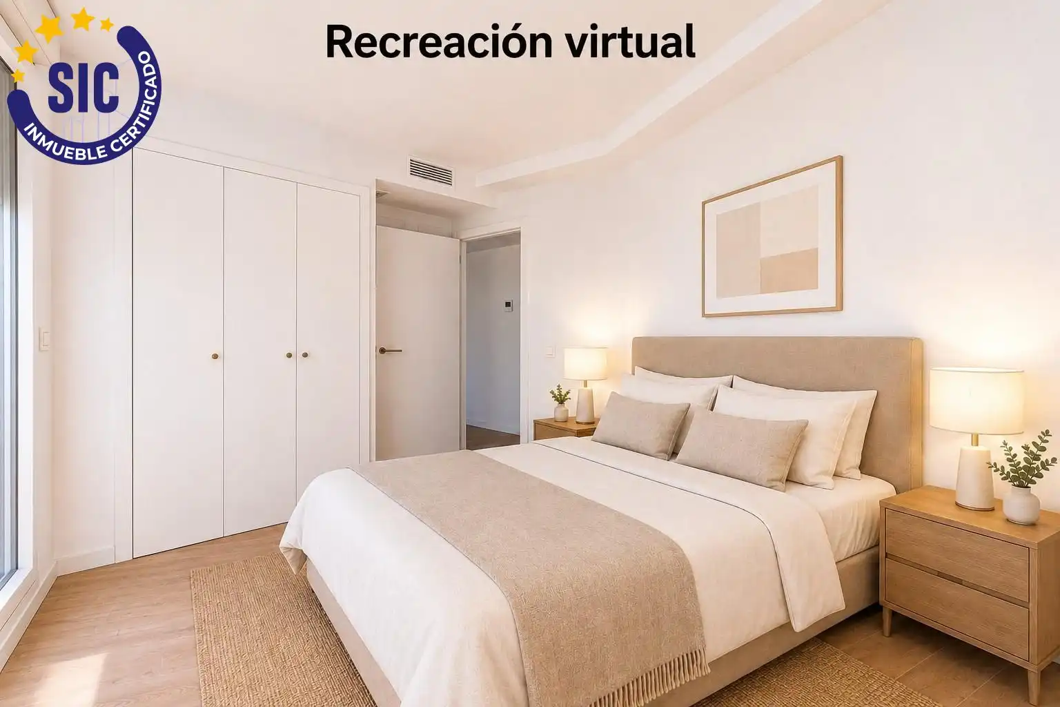 Schlafzimmer von Dachboden zum Verkauf in Peñíscola / Peníscola mit Heizung, Privatgarten und Terrasse