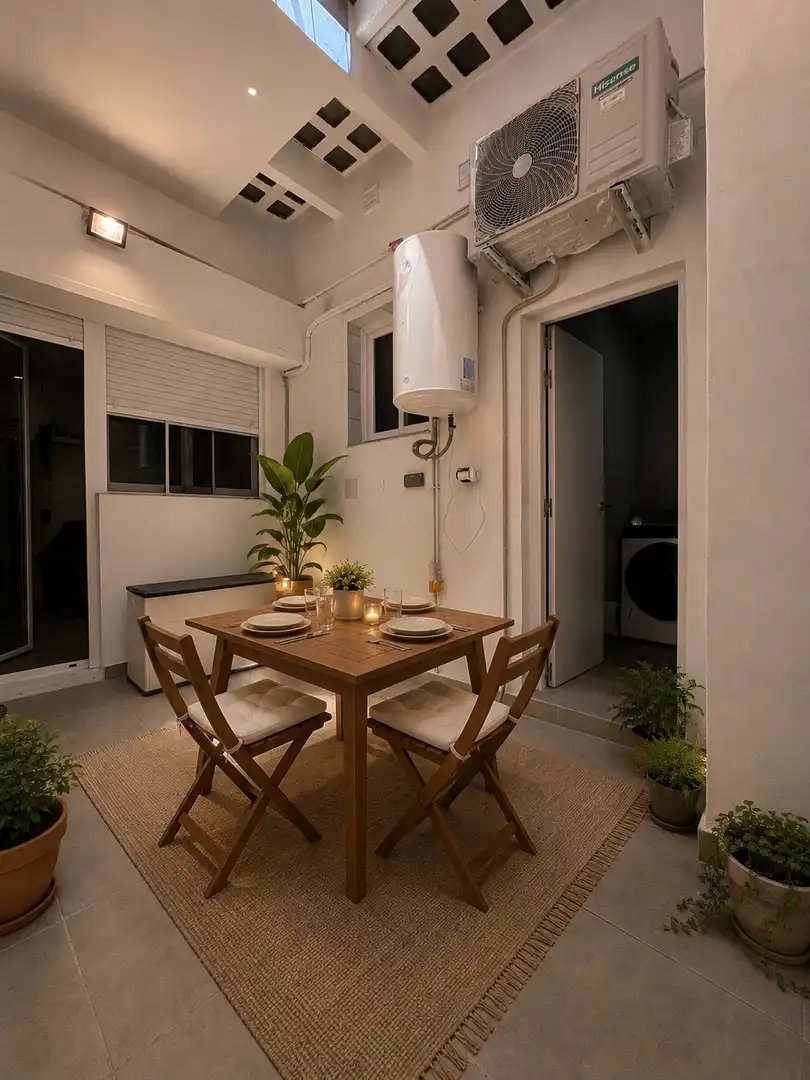 Terrasse von Erdgeschoss zum Verkauf in Terrassa mit Klimaanlage und Parkett