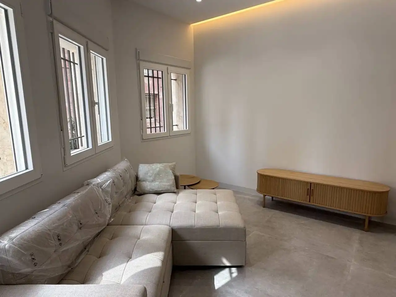 Sala d'estar de Loft de lloguer en Elche / Elx amb Aire condicionat i Moblat