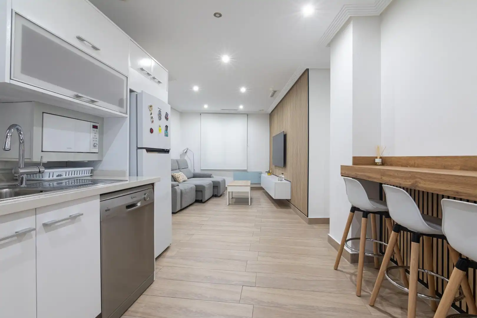 Living room of Flat for sale in Elche / Elx  with Air Conditioner and Furnished