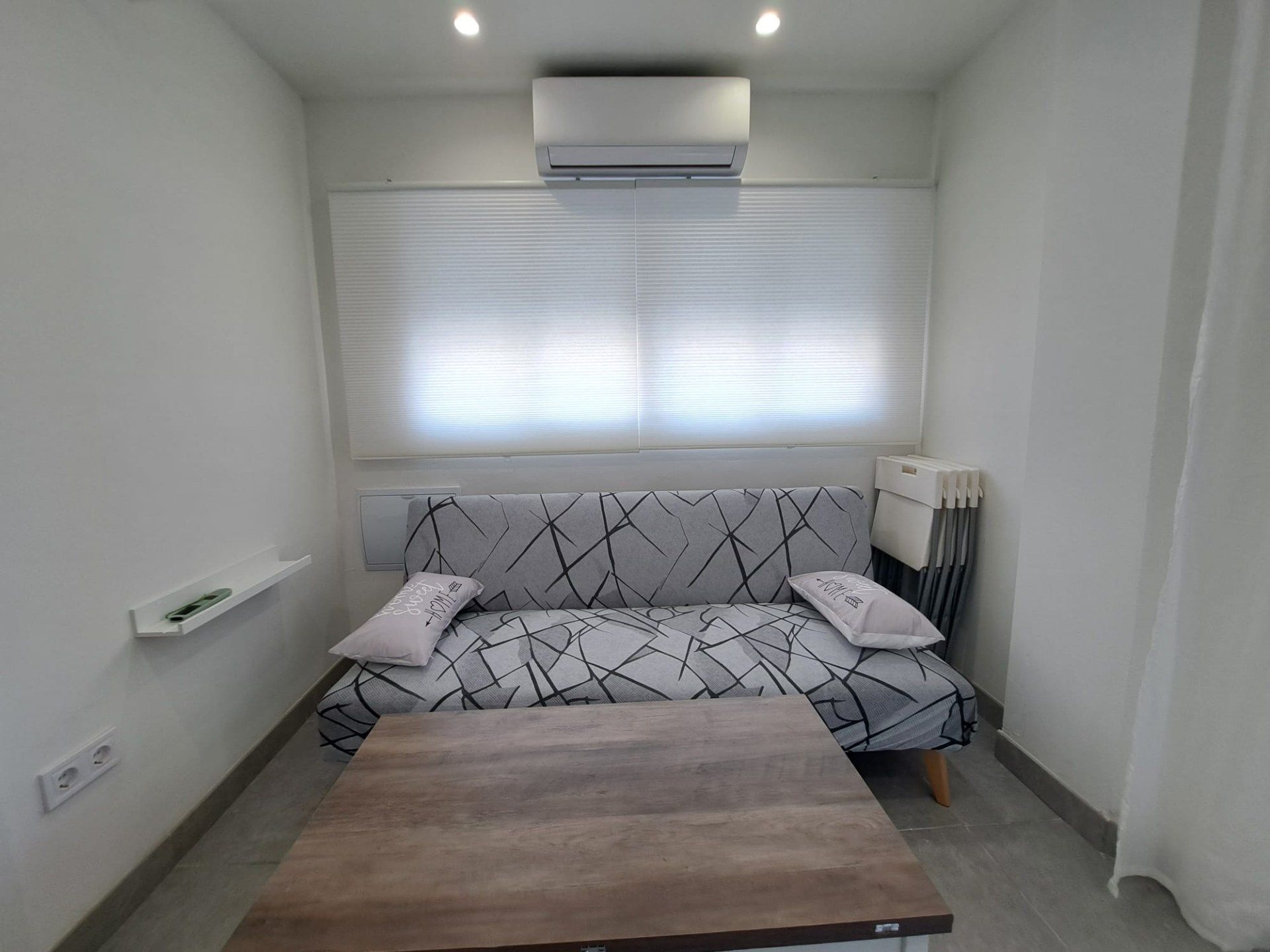 Sala de estar de Piso de alquiler en Málaga Capital con Aire acondicionado, Terraza y Amueblado