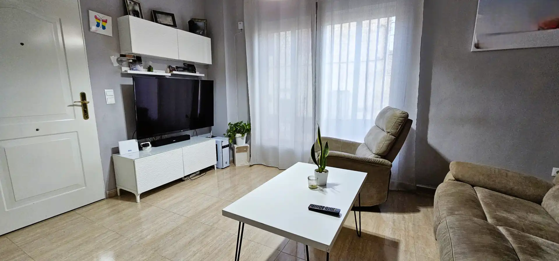 Wohnzimmer von Maisonette zum Verkauf in Totana mit Klimaanlage, Terrasse und Möbliert