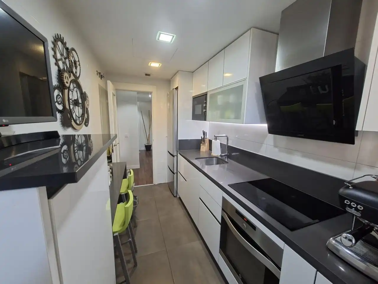 Kitchen of Flat for sale in Madrid  with Air Conditioner, Heating and Terrace