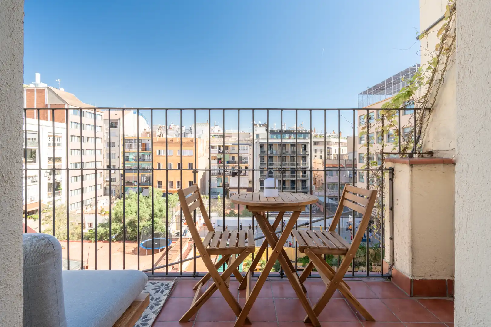 Terrasse von Wohnungen zur Miete in Barcelona mit Klimaanlage, Heizung und Parkett