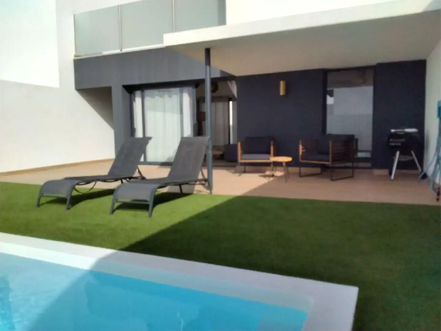 Terrasse von Wohnung zum Verkauf in La Oliva mit Privatgarten, Parkett und Abstellraum
