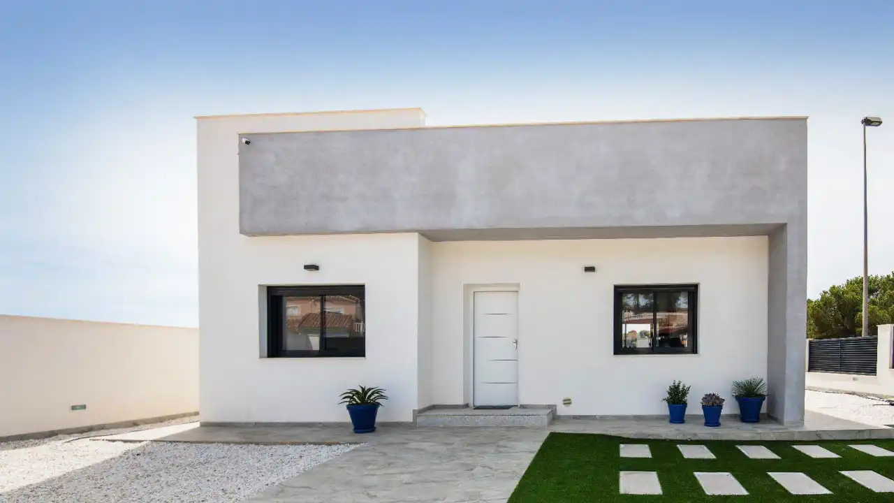 Vista exterior de Casa o chalet en venta en Pilar de la Horadada con Calefacción, Terraza y Piscina