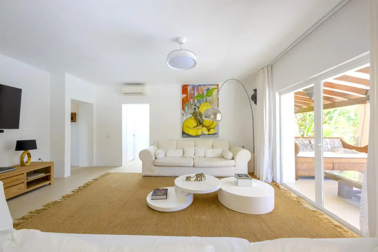 Living room of Houses for rent in Sant Josep de sa Talaia  with Private garden, Terrace and Swimming Pool