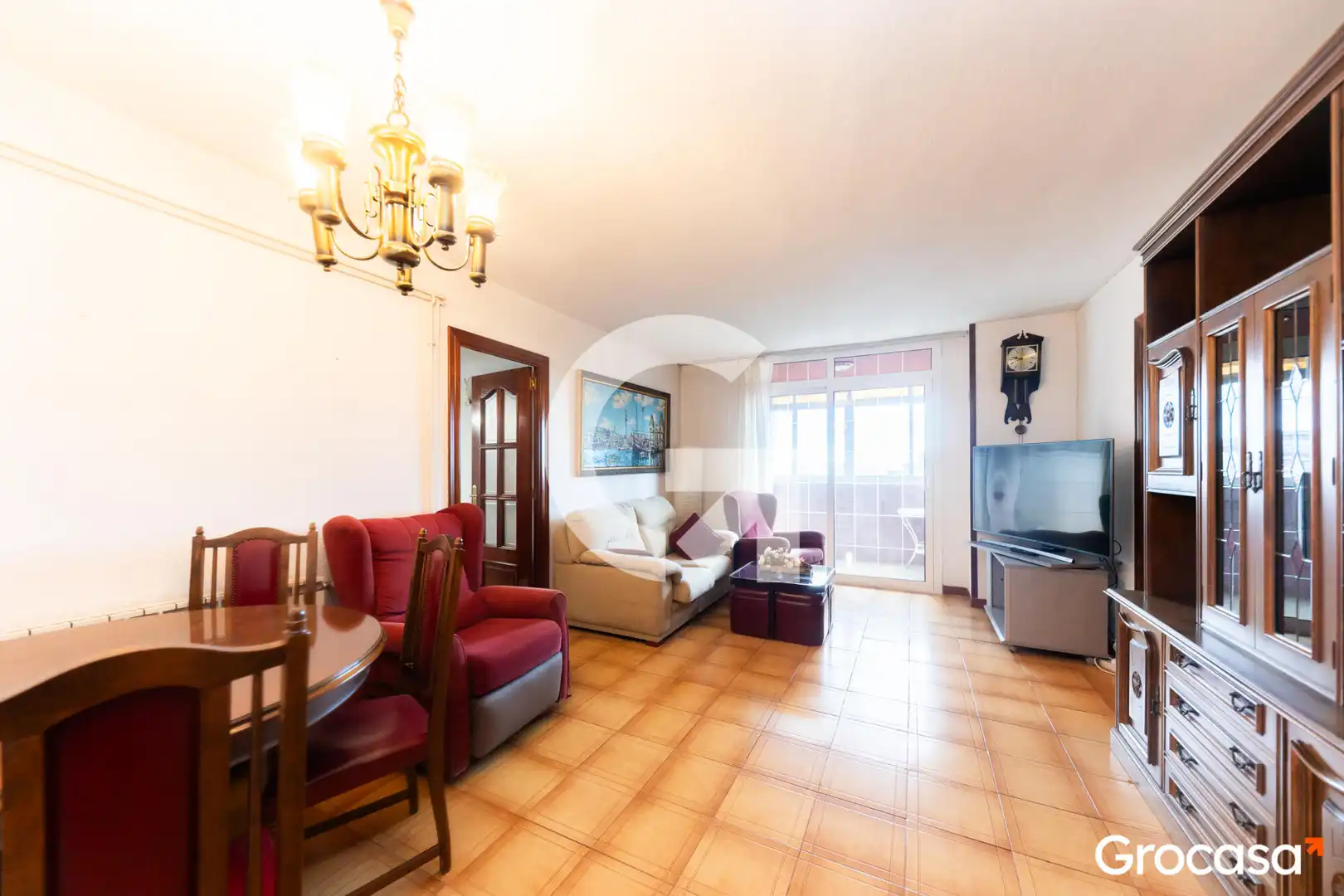 Living room of Flat for sale in L'Hospitalet de Llobregat  with Heating, Oven and Balcony