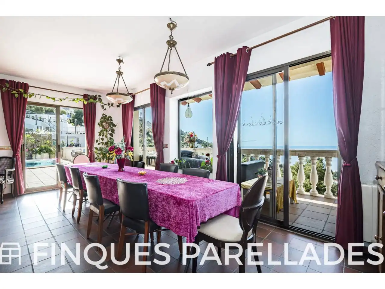 Dining room of Houses for sale in Sitges  with Terrace and Swimming Pool