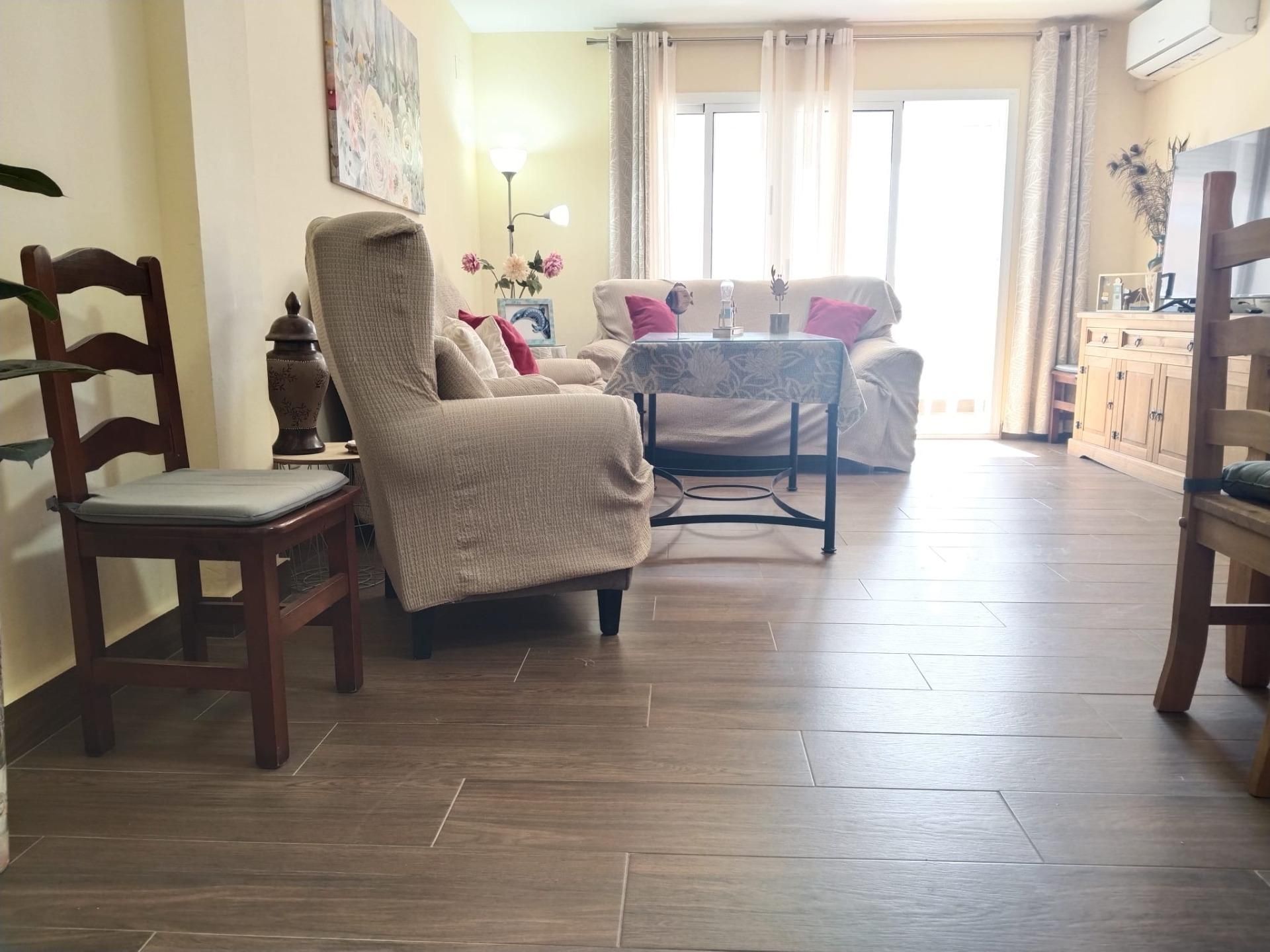 Living room of Flat for sale in Chipiona  with Air Conditioner, Terrace and Furnished