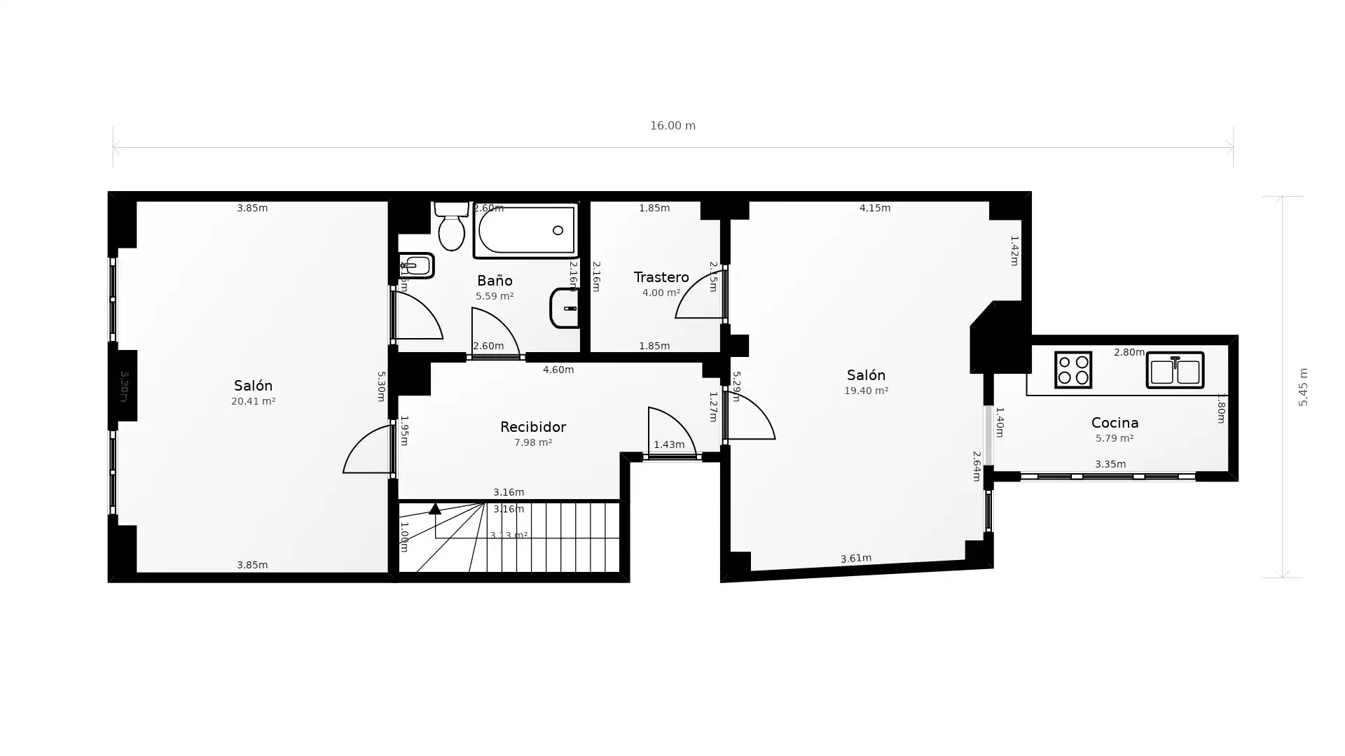 Dúplex en venta en Abarán con Terraza