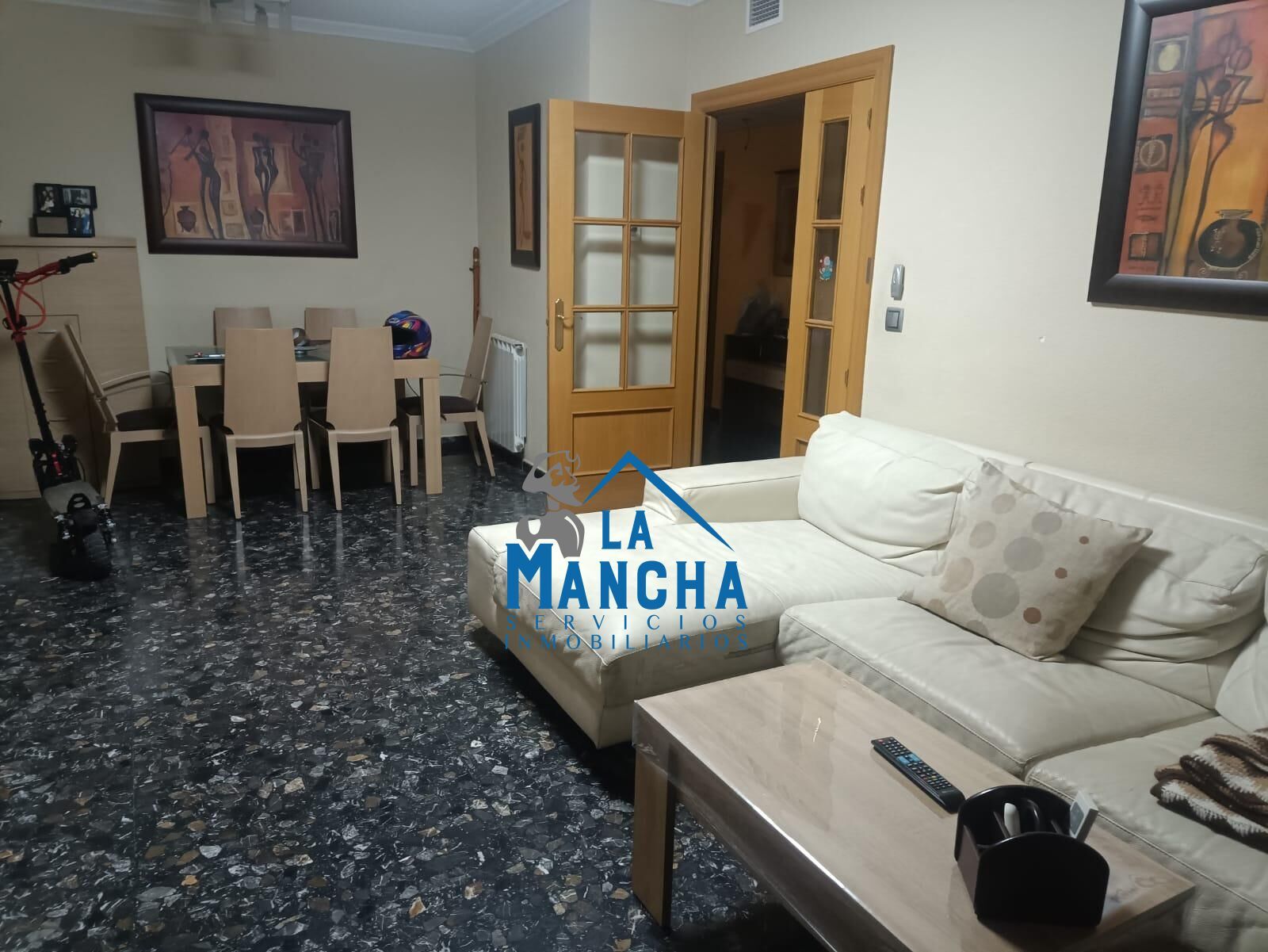 Living room of Flat for sale in  Albacete Capital  with Heating, Terrace and Storage room