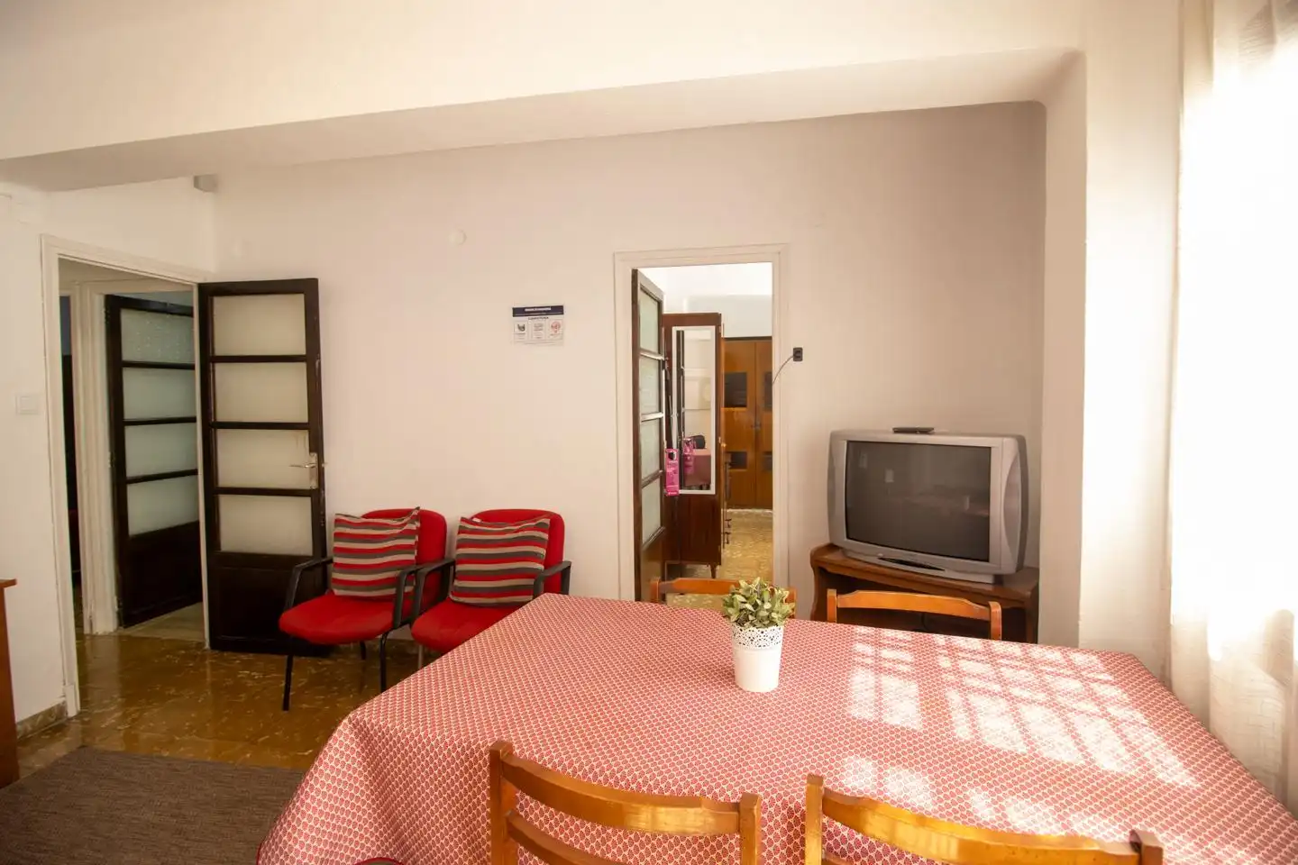 Living room of Flat for rent in Valencia  with Terrace and Furnished