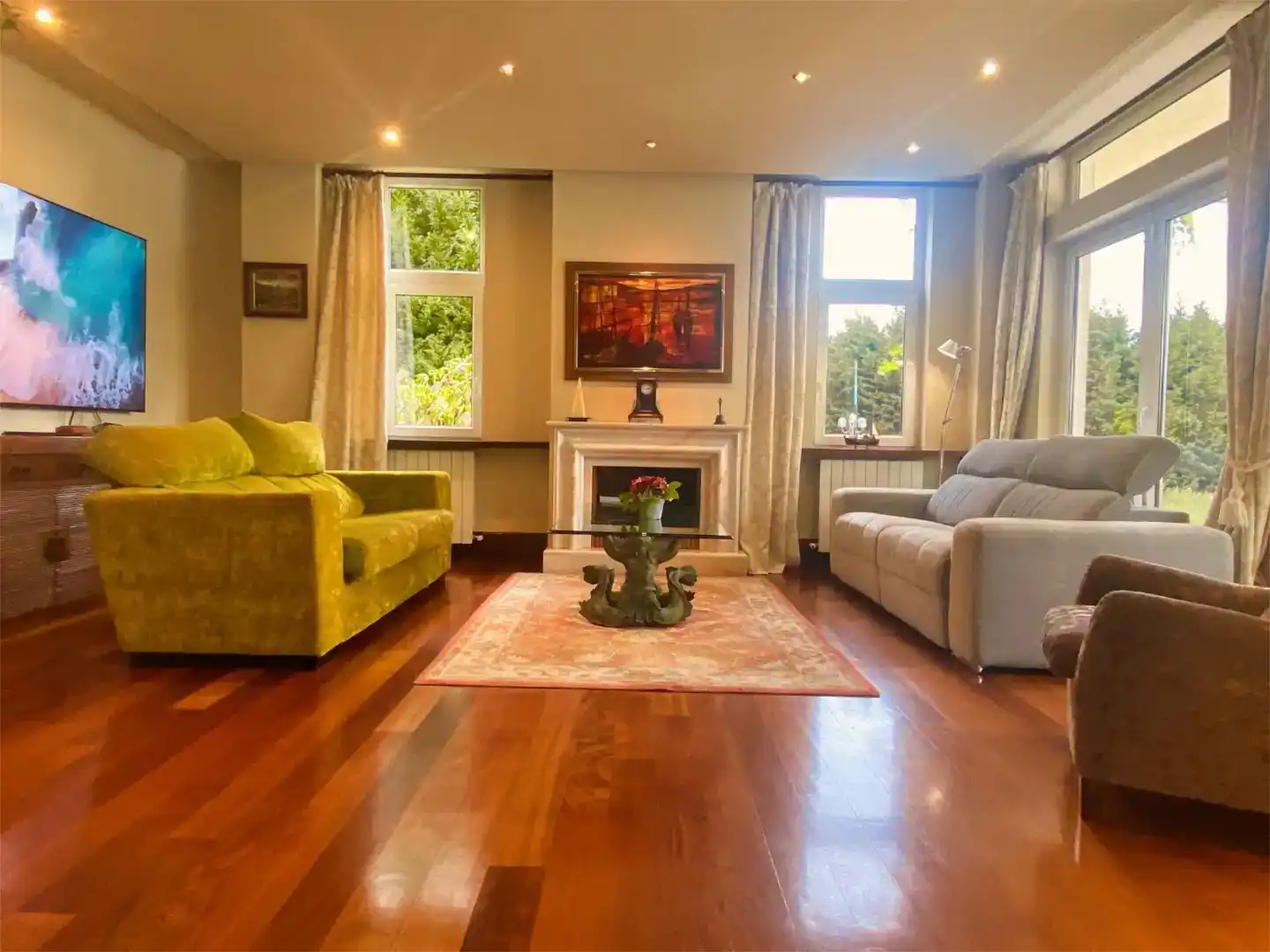 Sala d'estar de Casa o xalet en venda en Piélagos