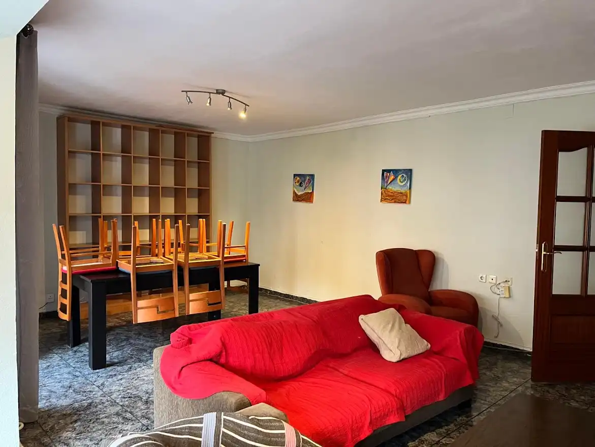 Sala de estar de Piso de alquiler en Lleida con Calefacción, Amueblado y Horno