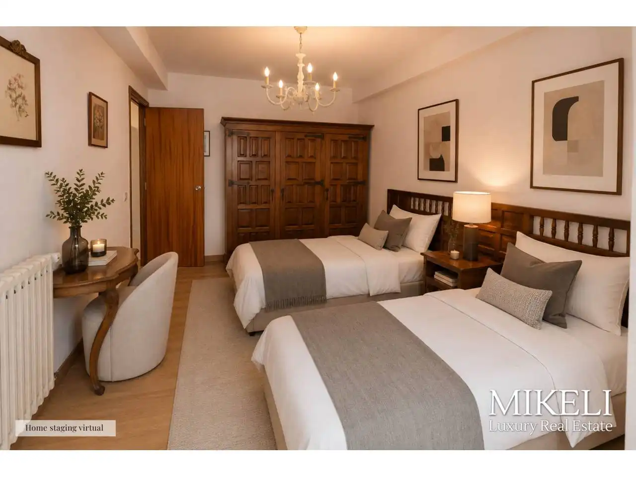Schlafzimmer von Wohnung zum Verkauf in Santander mit Heizung, Terrasse und Abstellraum