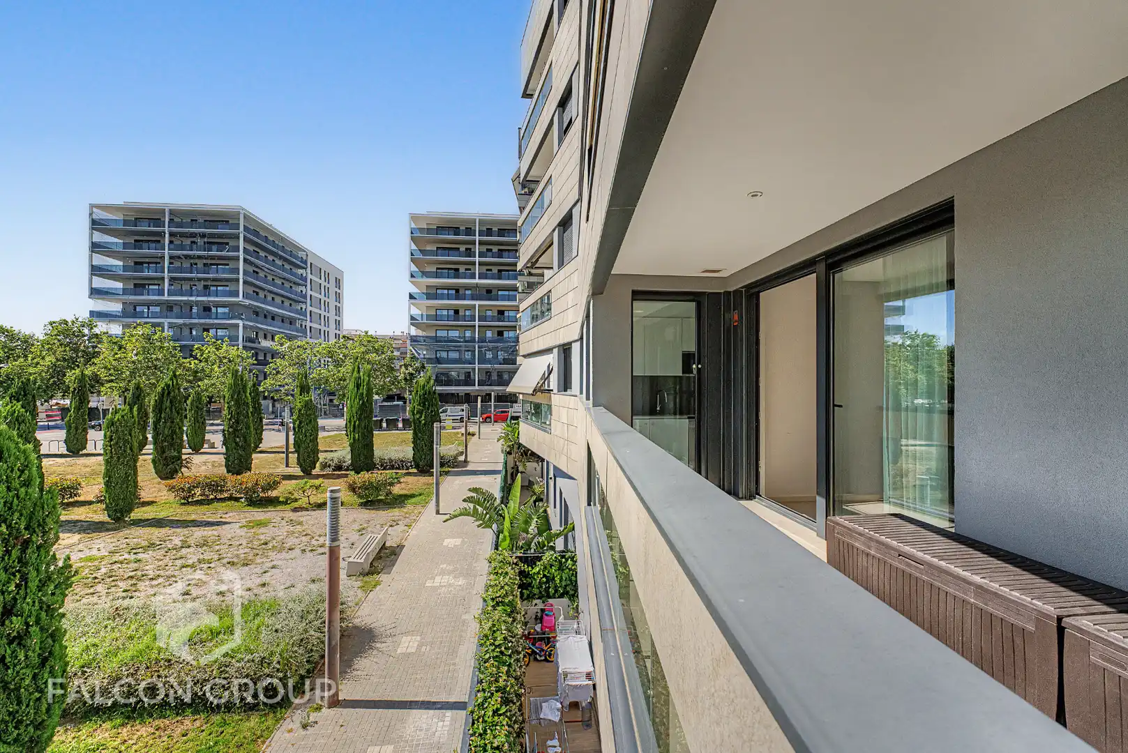 Terrace of Flat for sale in Vilanova i la Geltrú  with Air Conditioner, Heating and Parquet flooring